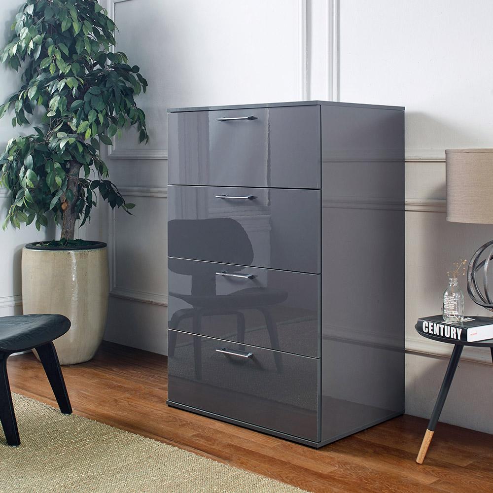 Bliss Chest - Glossy Gray,Instore